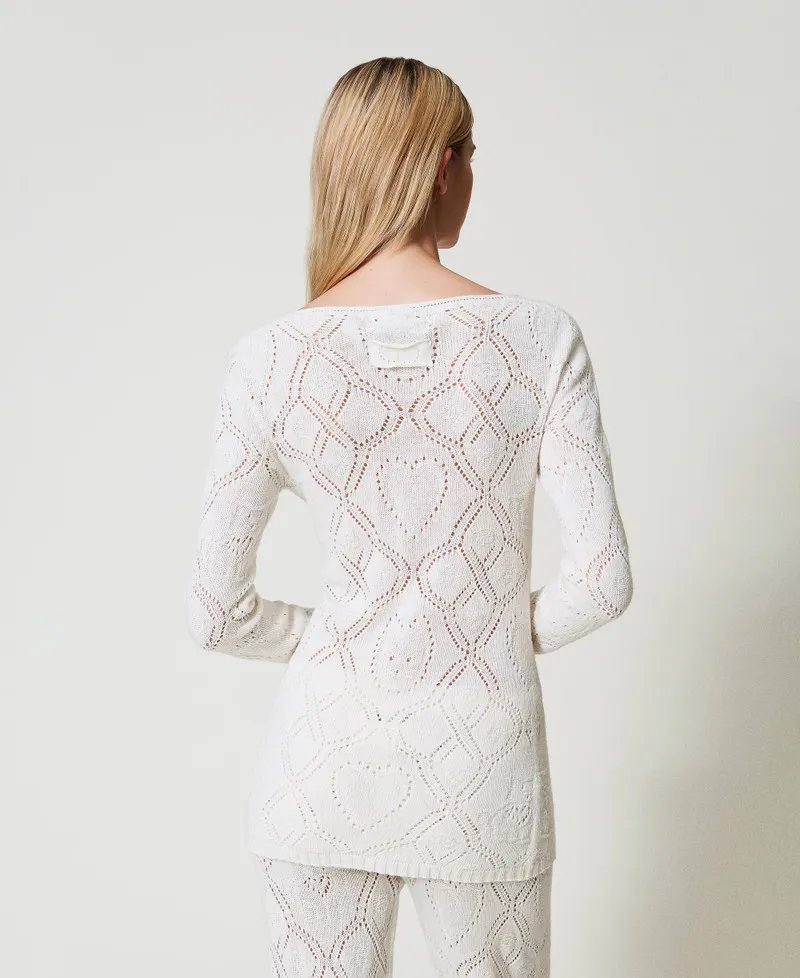 Cardigan seamless in filato Treeblend