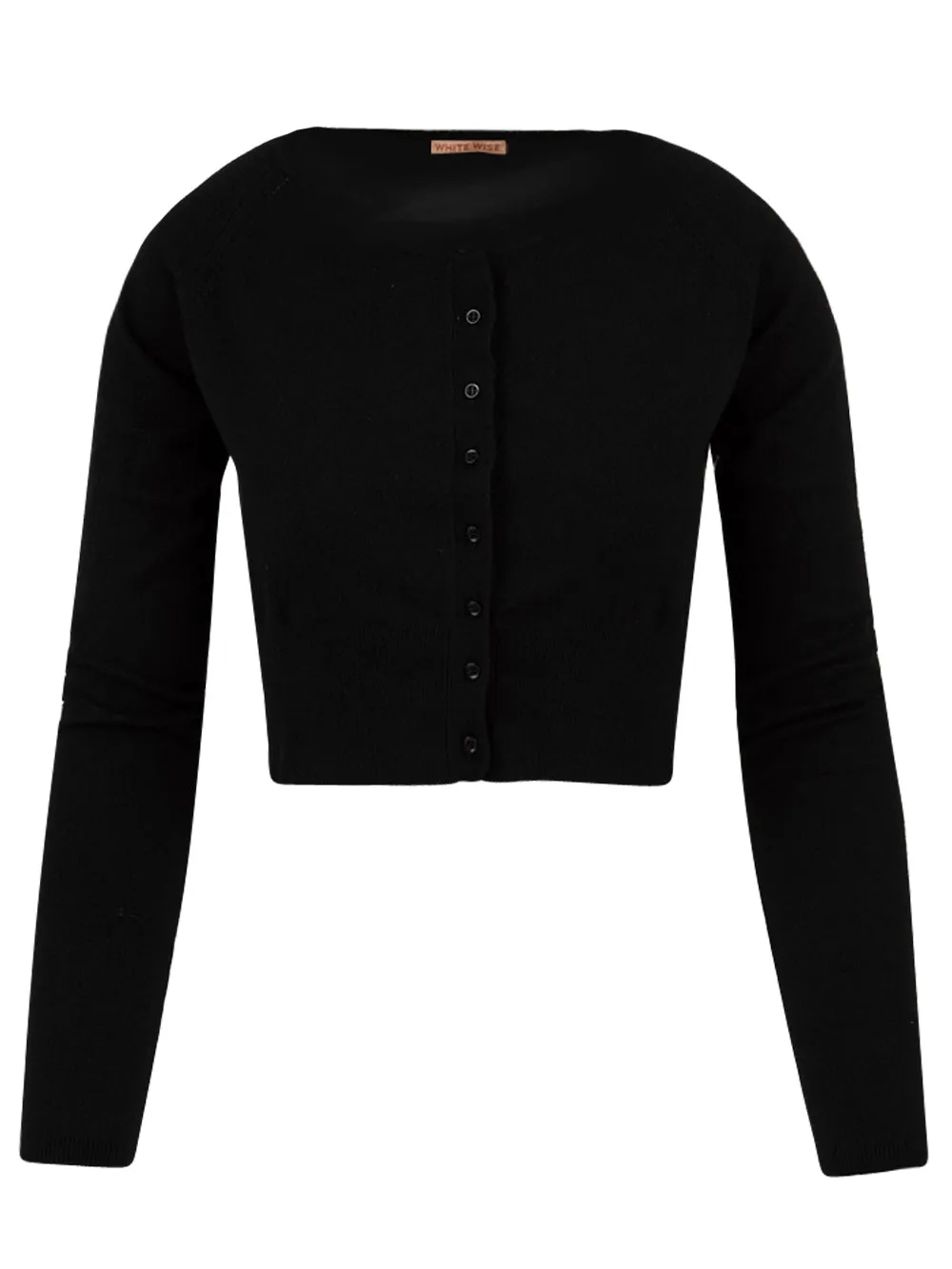 Cardigan WHITE WISE Donna WW45 Nero