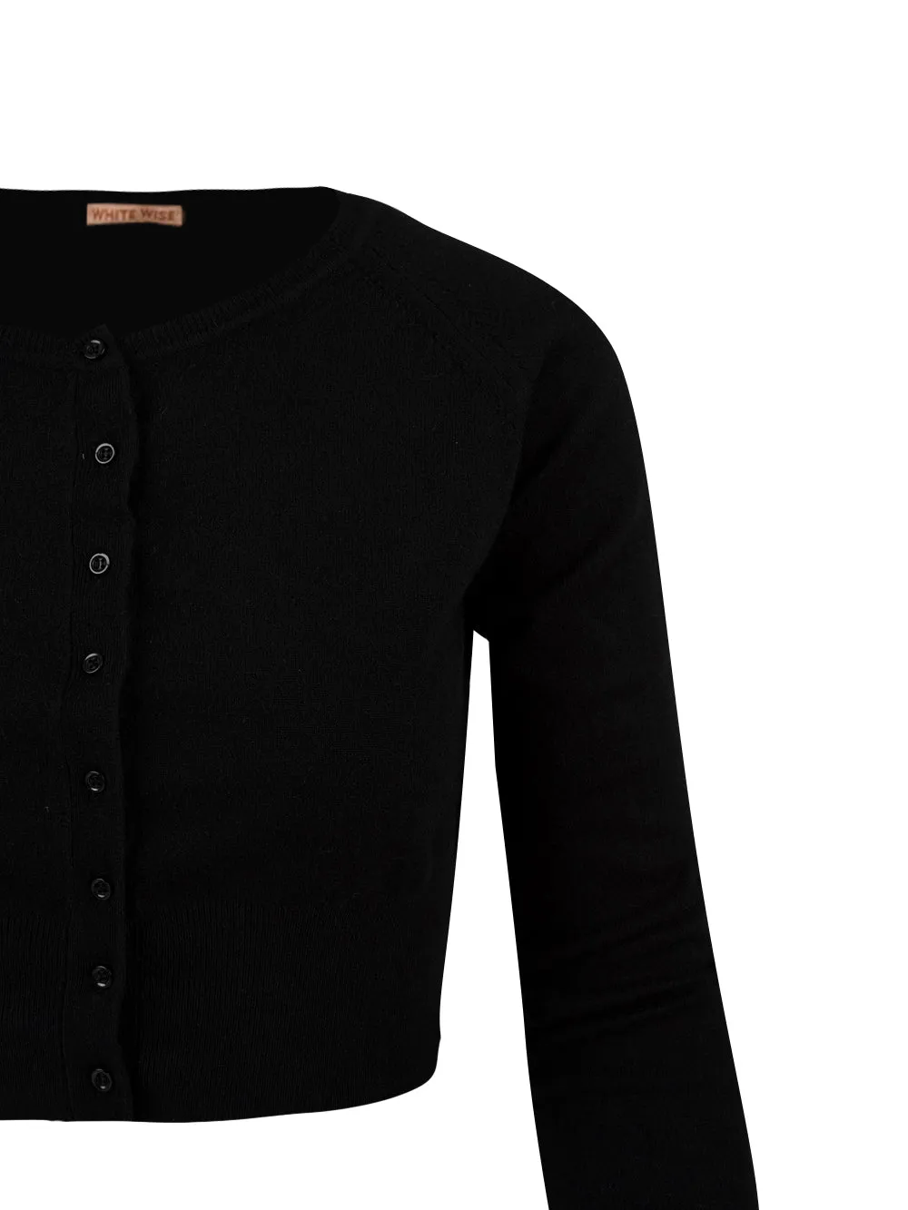 Cardigan WHITE WISE Donna WW45 Nero
