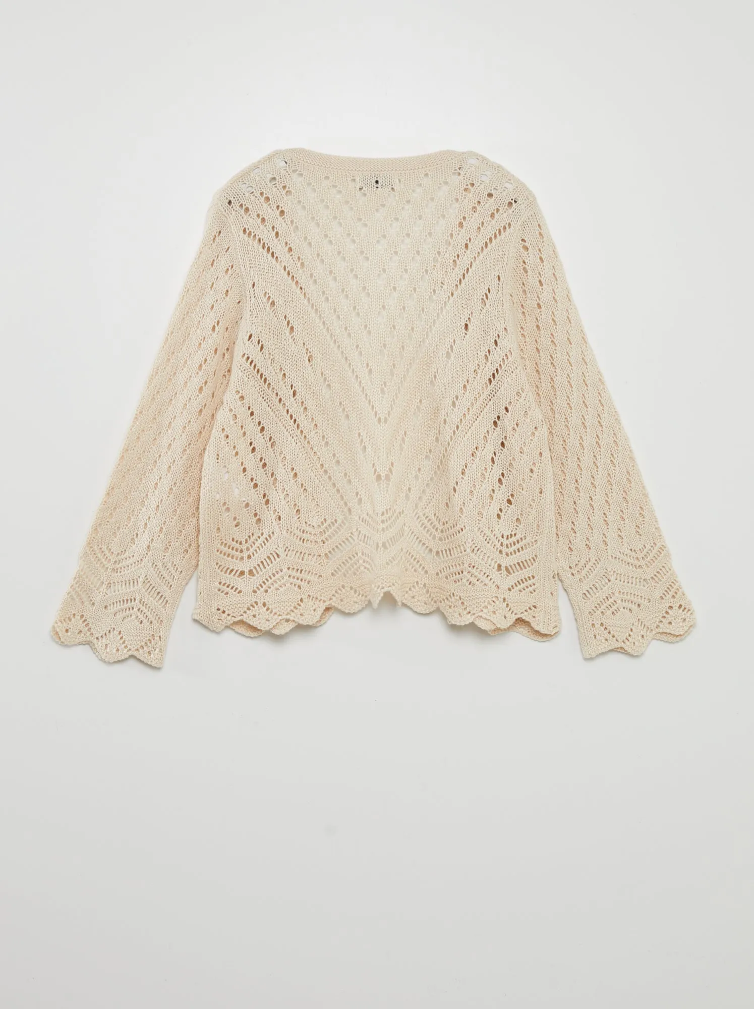 Cardigan 'JDY' all'uncinetto - BEIGE