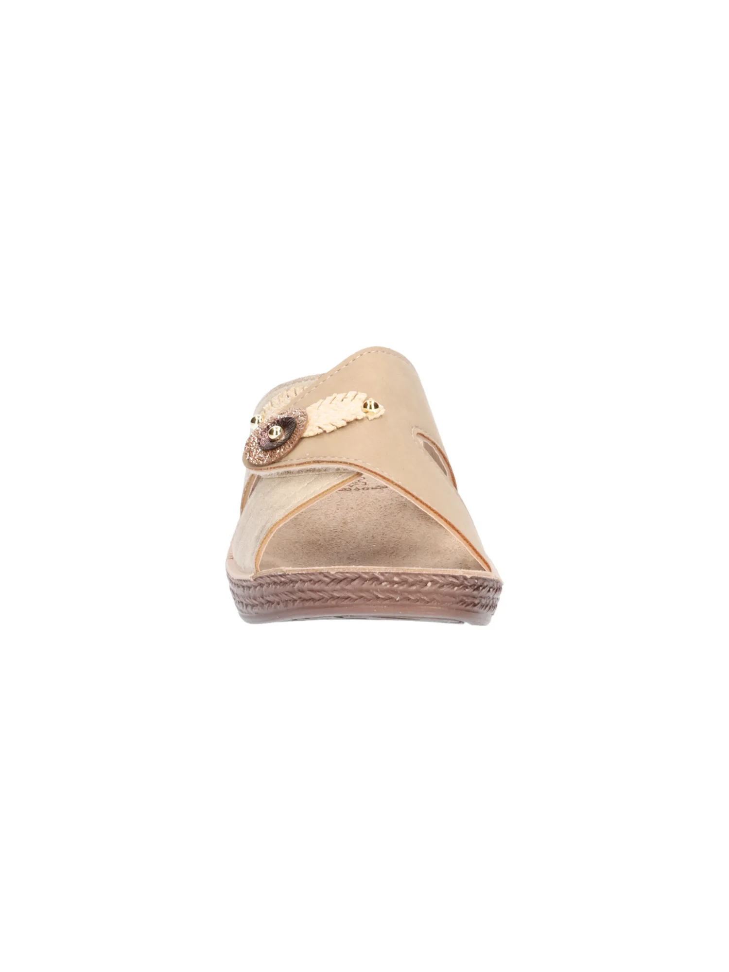 Ciabatta con zeppa bassa Inblu da donna beige