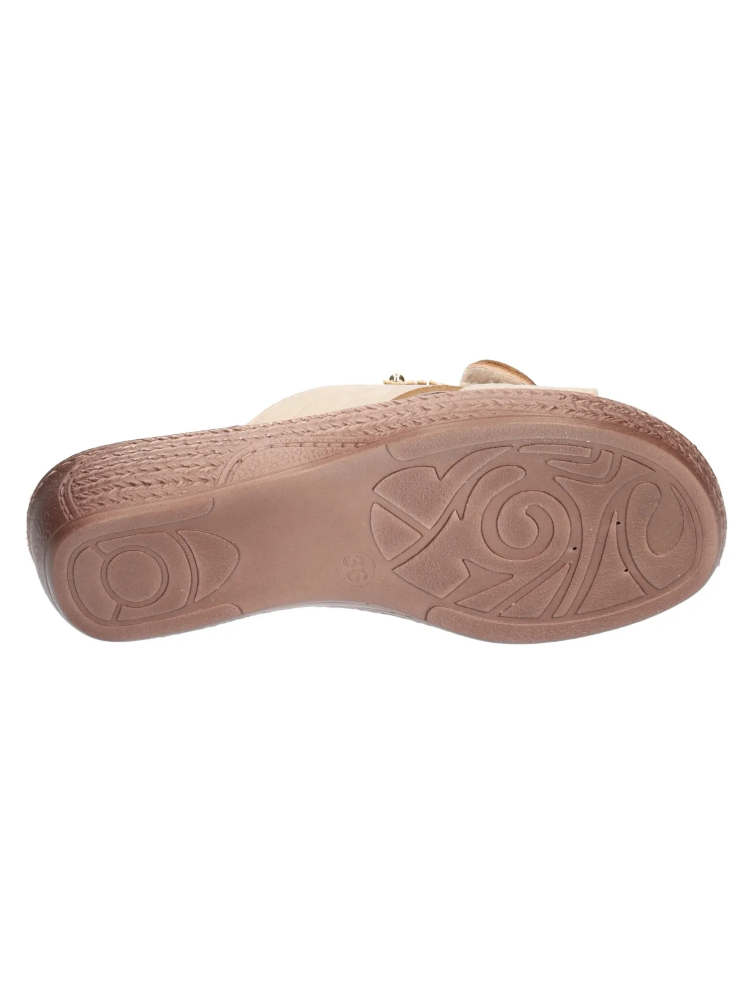 Ciabatta con zeppa bassa Inblu da donna beige