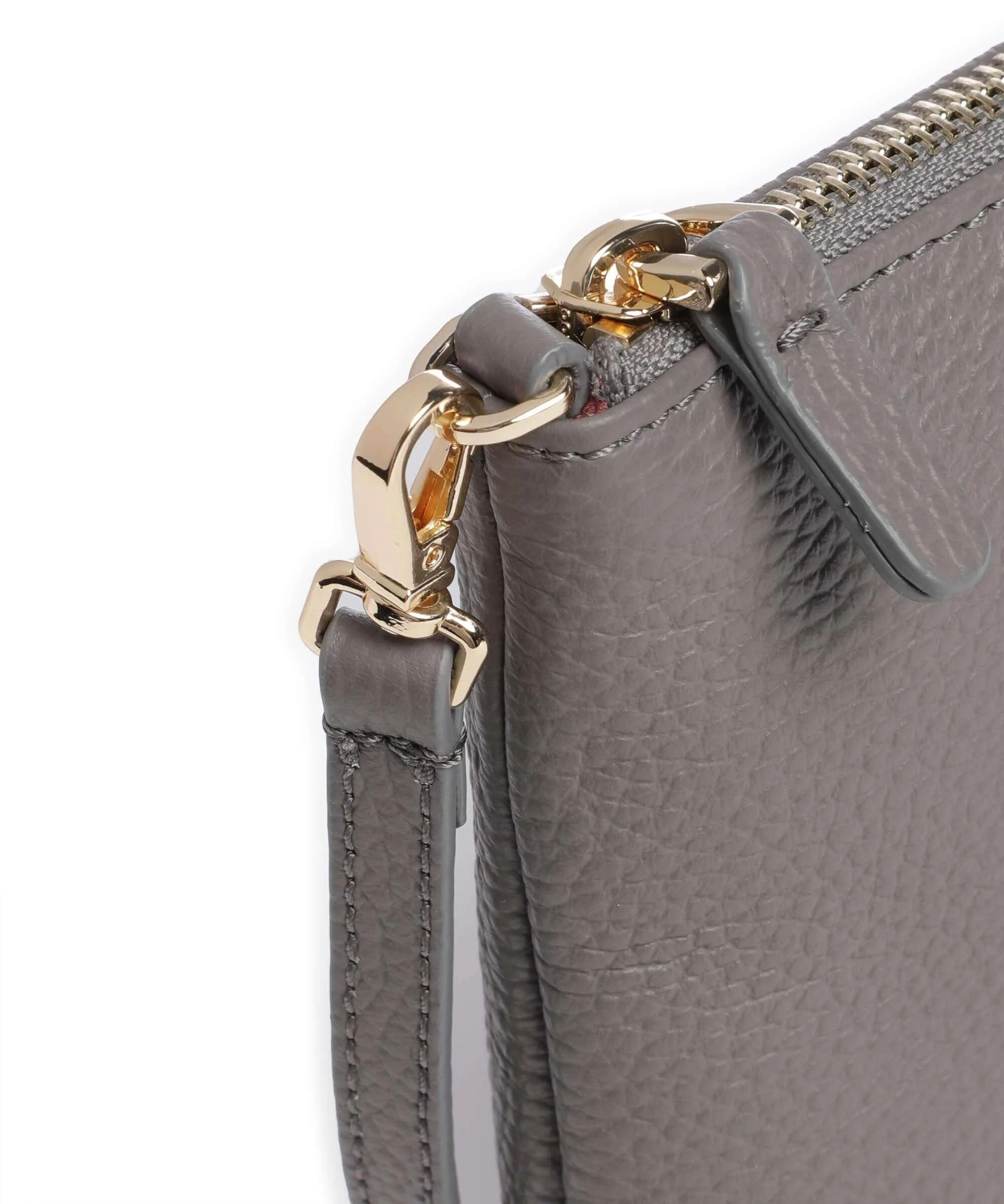  Coccinelle Best Borsa a tracolla pelle granulata grigio scuro  