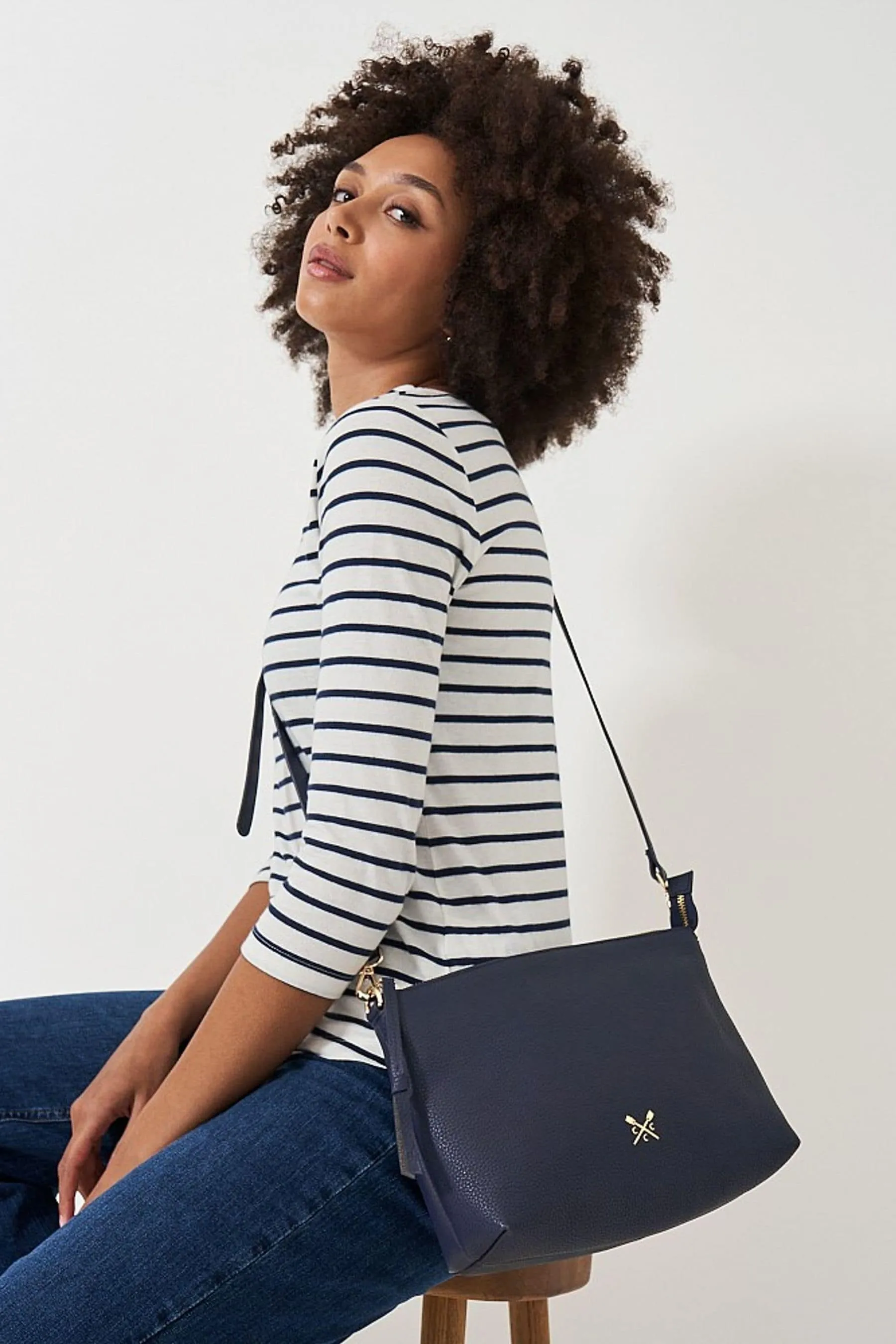 Crew Clothing - Borsa a tracolla in pelle    