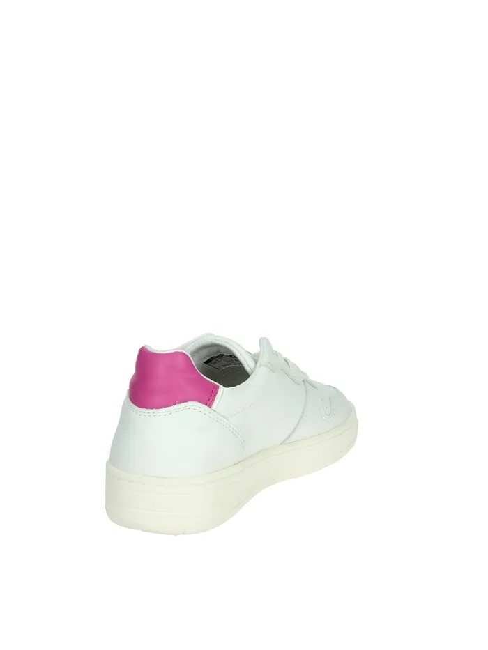 D.A.T.E.  SNEAKERS BASSA W391-CR-BA-WF BIANCO/FUCSIA