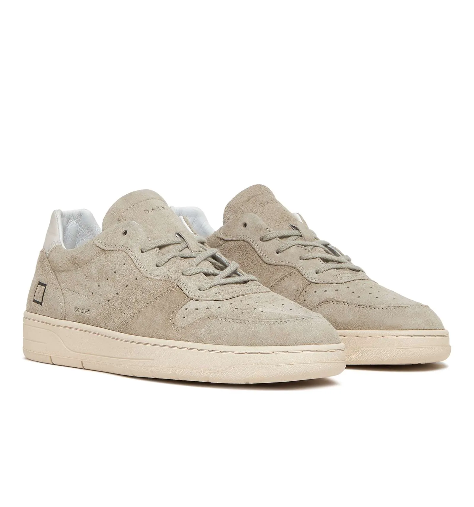 D.A.T.E. uomo COURT 2.0 COLORED BEIGE scarpa sneakers camoscio beige