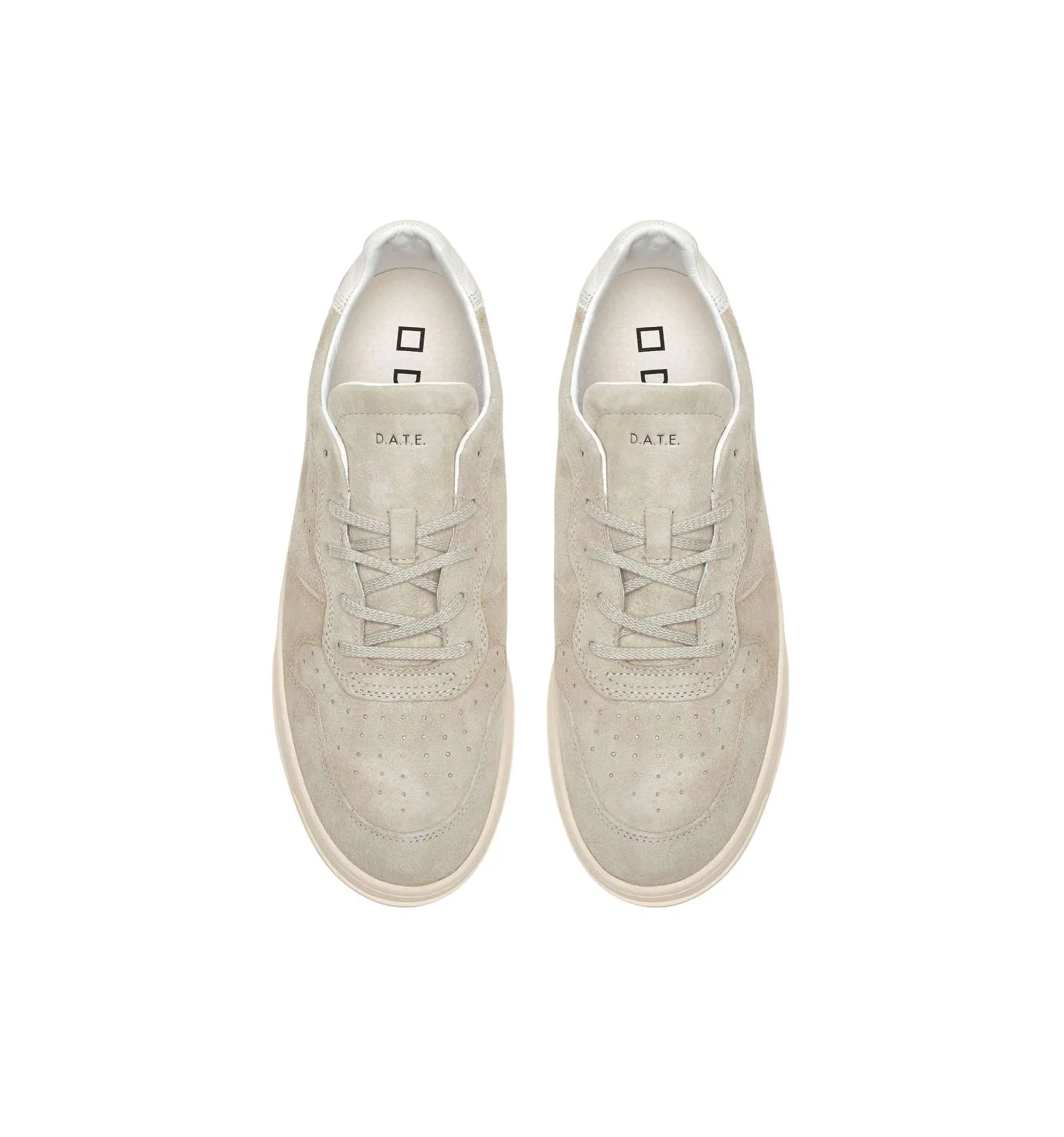 D.A.T.E. uomo COURT 2.0 COLORED BEIGE scarpa sneakers camoscio beige