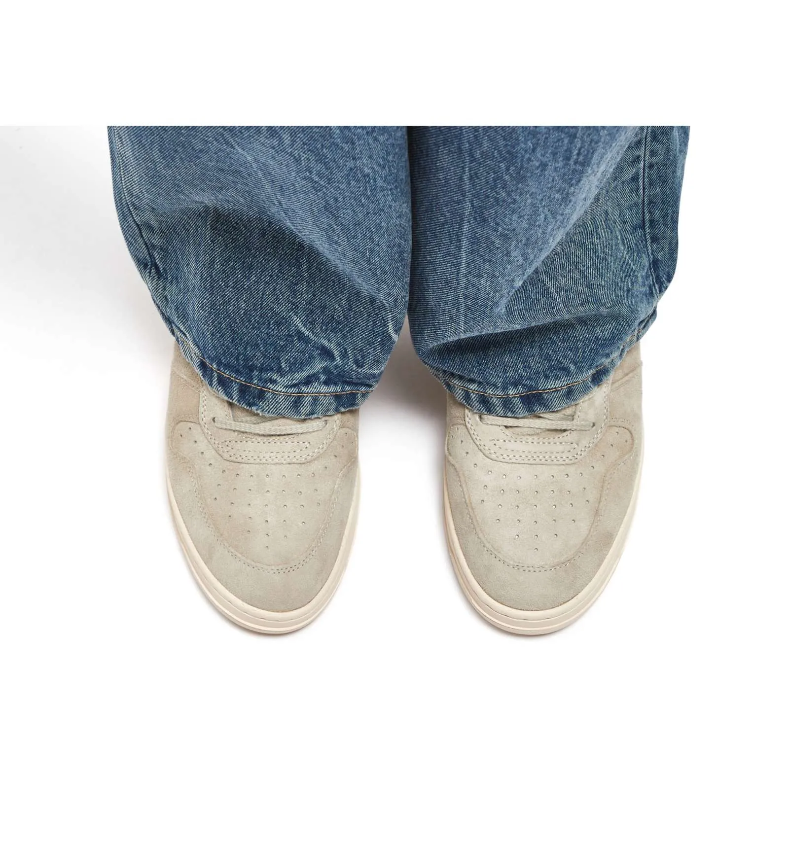D.A.T.E. uomo COURT 2.0 COLORED BEIGE scarpa sneakers camoscio beige