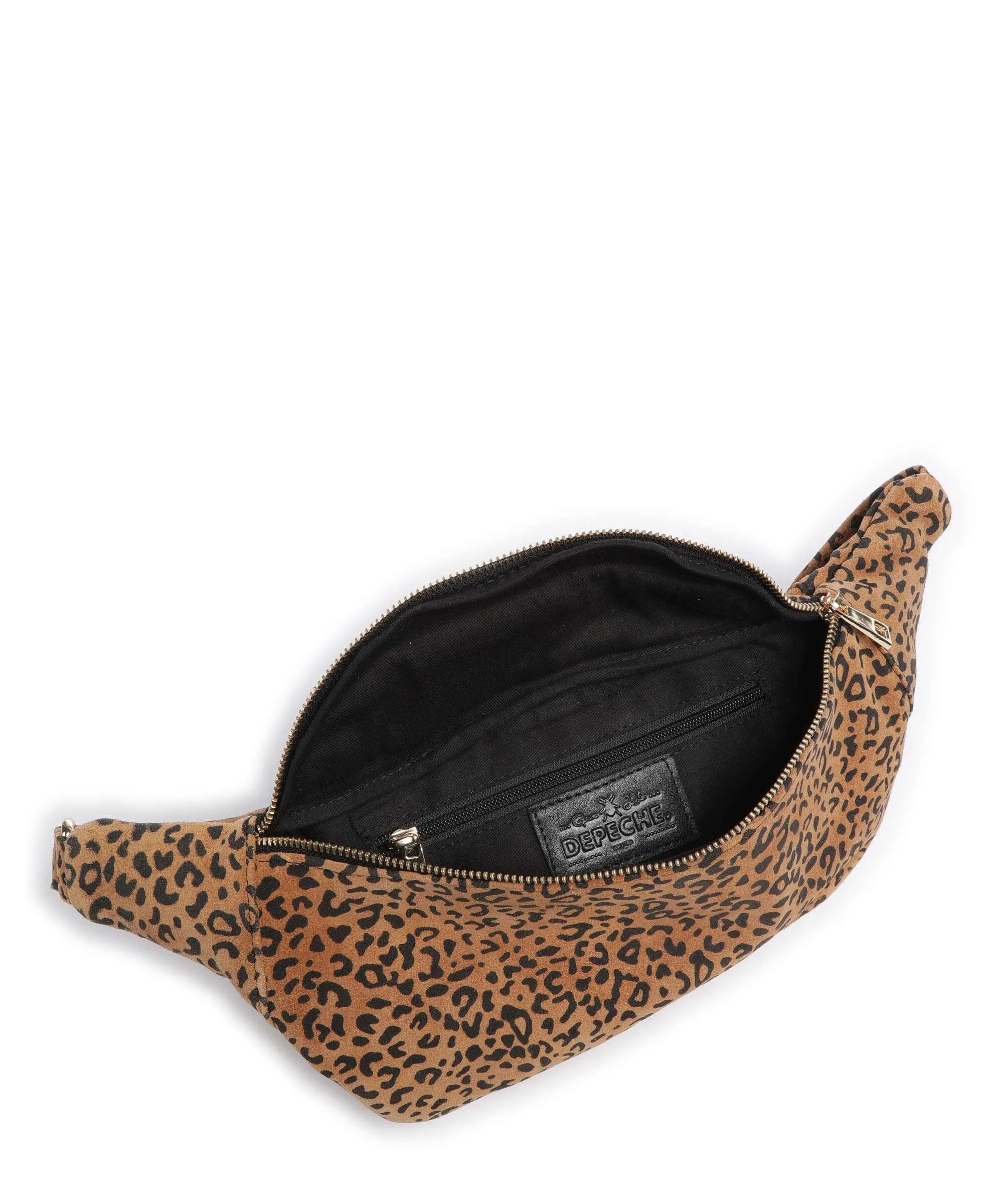  Depeche Jungle Fever Borsa sling pelle ruvida marrone chiaro  