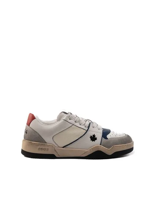 DSQUARED2     Sneakers Spiker in pelle effetto vissuto