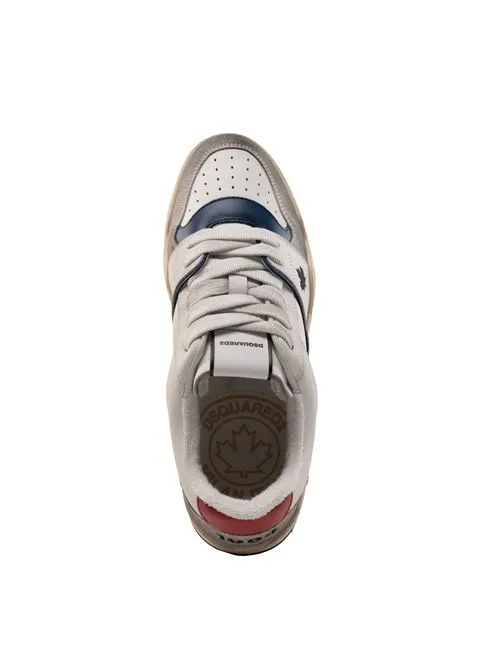 DSQUARED2     Sneakers Spiker in pelle effetto vissuto