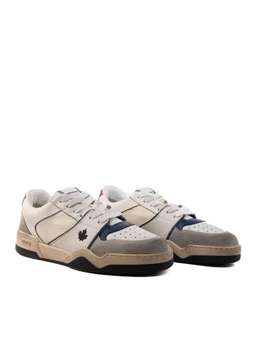 DSQUARED2     Sneakers Spiker in pelle effetto vissuto