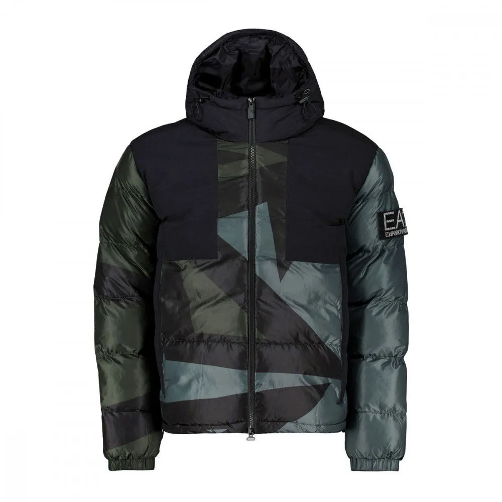 EA7 Emporio Armani PIUMINO CON CAPPUCCIO GRAPHIC