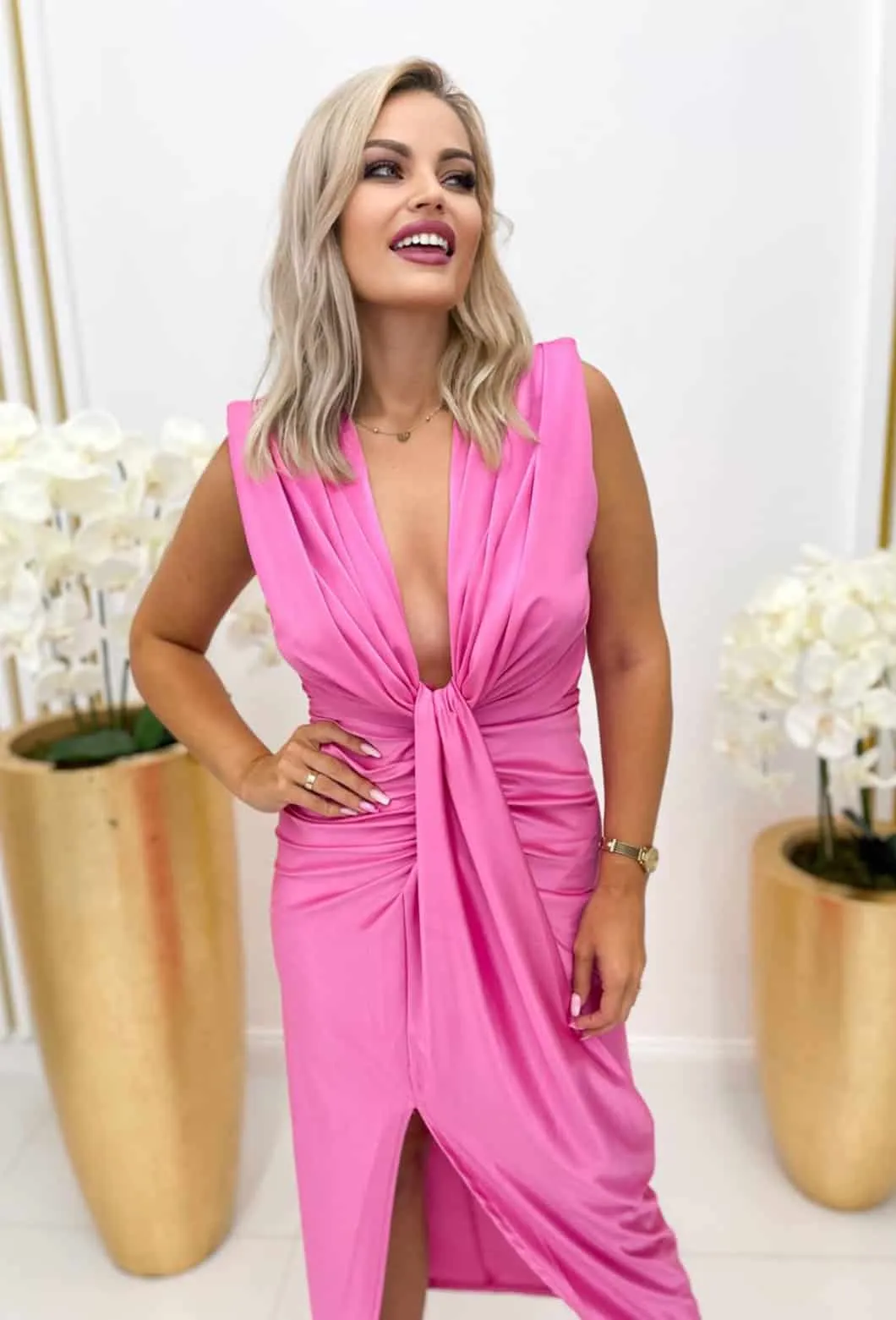 Elegante abito in lycra elasticizzato