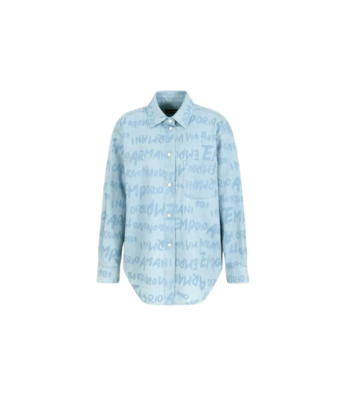 Emporio Armani Donna Camicia Manica lunga  Fantasia Logo