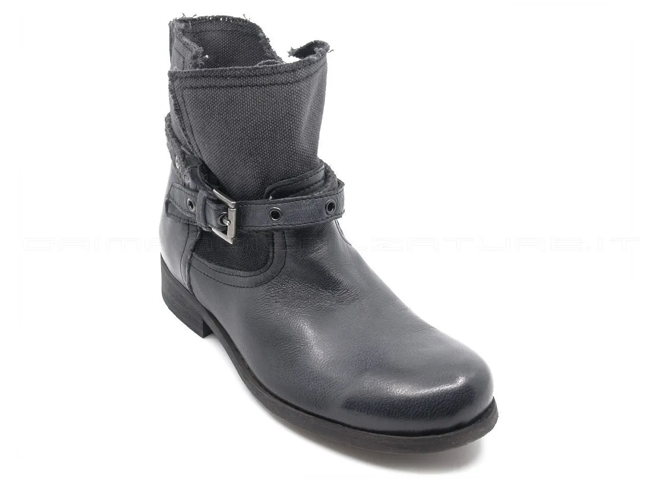 Felmini stivaletti biker con cinturini