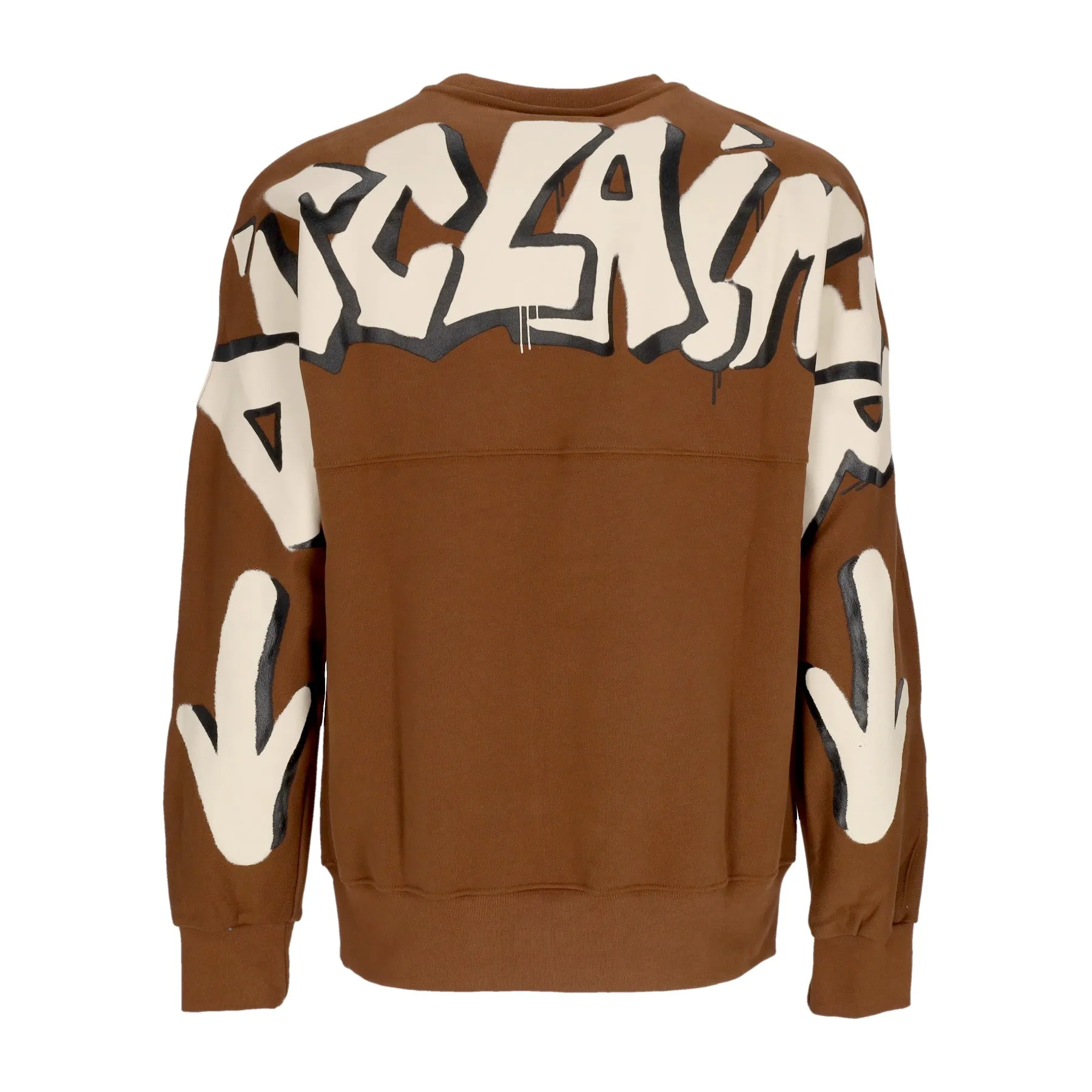 Felpa Leggera Girocollo Uomo Back Big Logo Crewneck Chocolate/st Cream