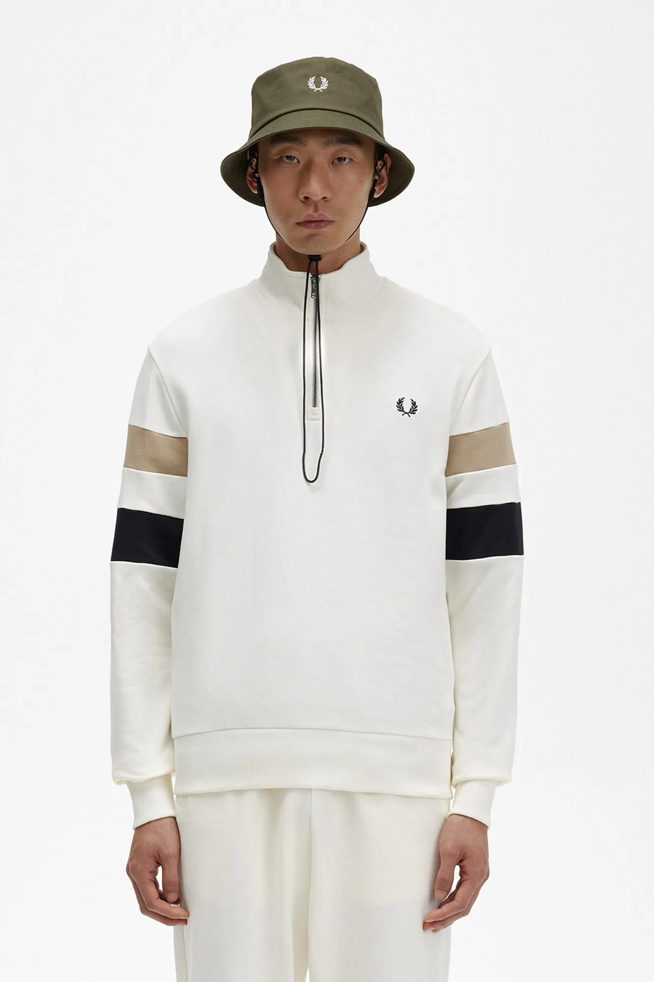 Felpa mezza zip Fred Perry