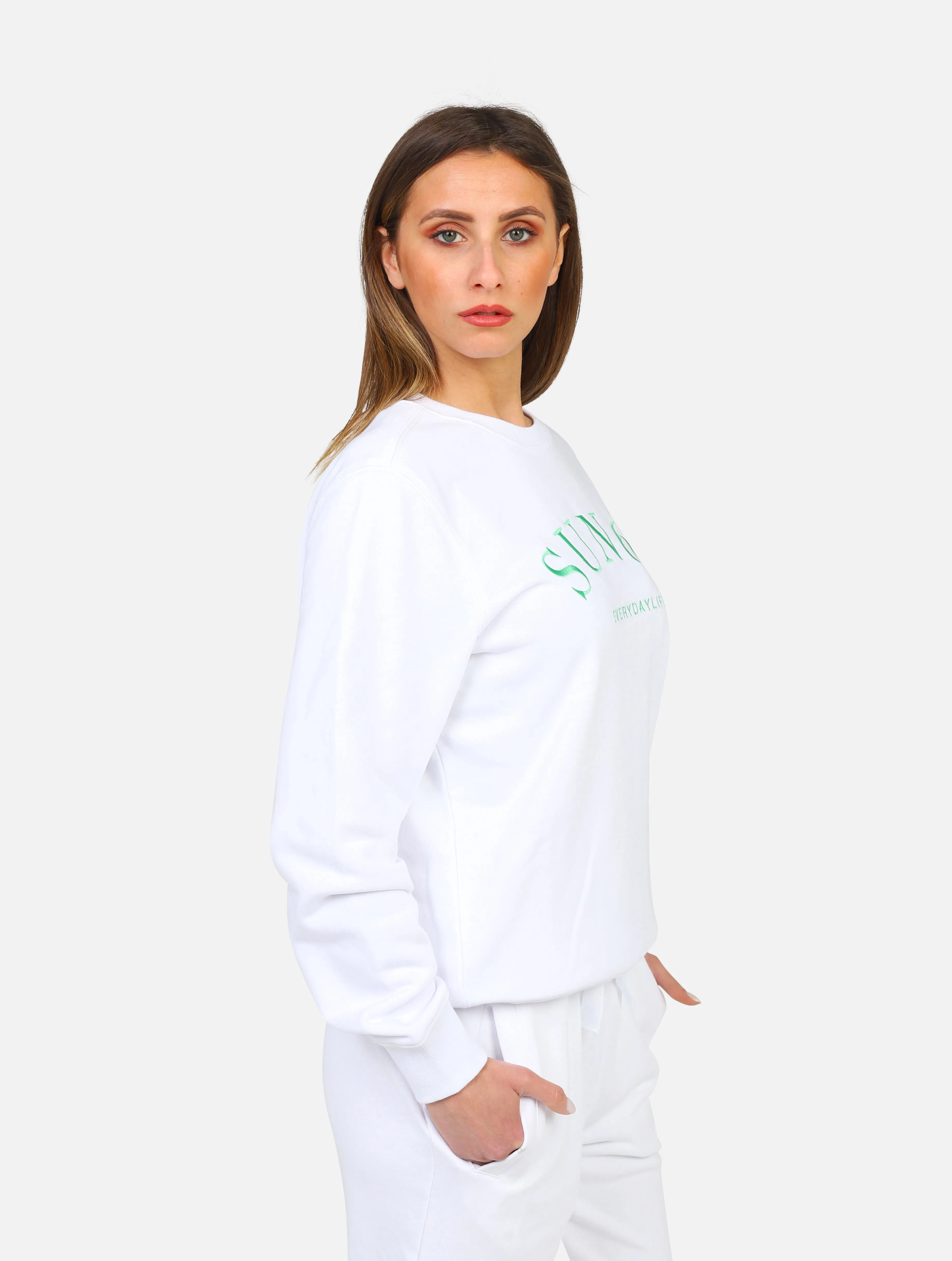 felpa SUN68 - F33236BIANCO