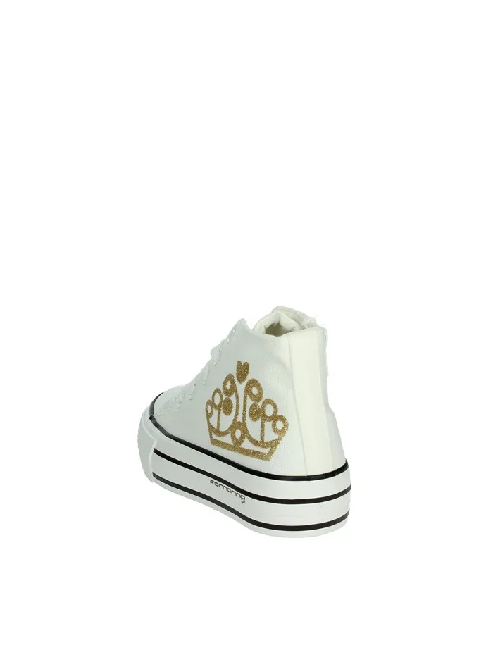 Fornarina  SNEAKERS ALTA BARBI 2 BIANCO/ORO