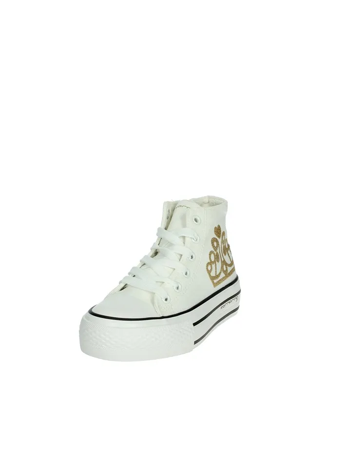 Fornarina  SNEAKERS ALTA BARBI 2 BIANCO/ORO