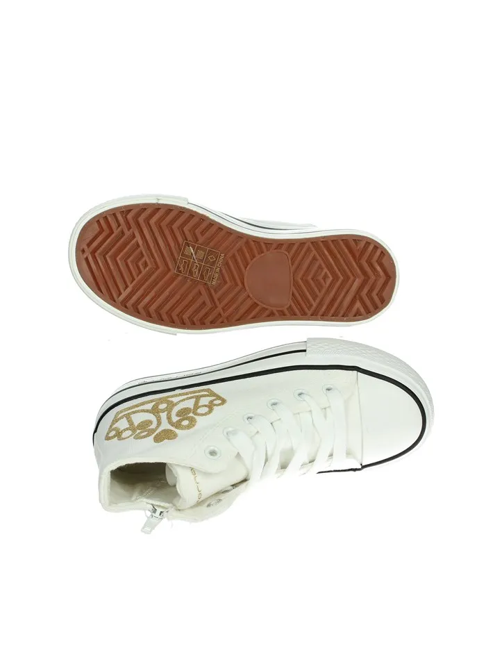 Fornarina  SNEAKERS ALTA BARBI 2 BIANCO/ORO