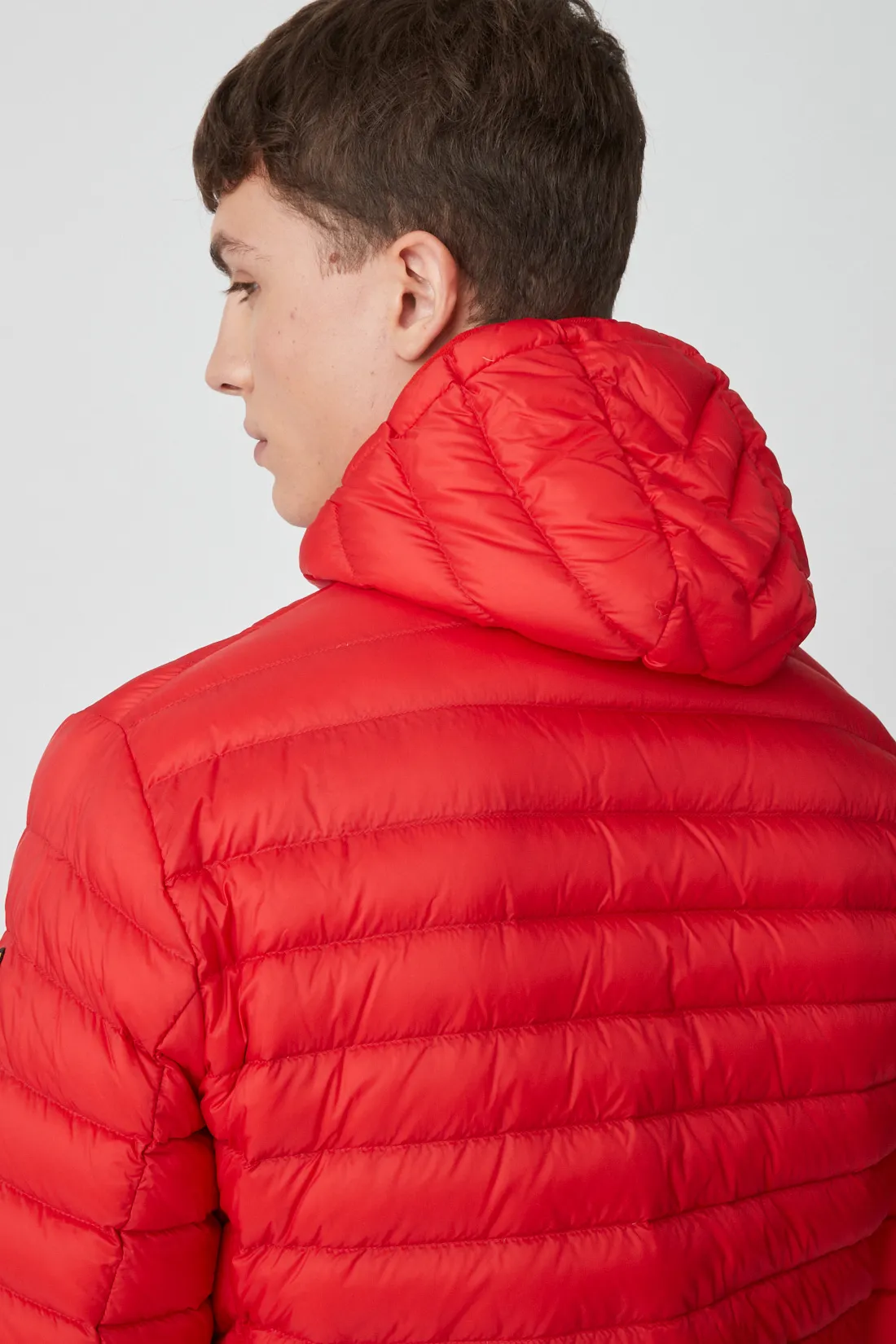 FRANKLIN 2.0 – Piumino rosso con cappuccio
