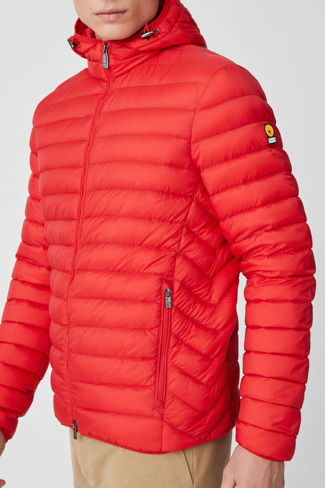 FRANKLIN 2.0 – Piumino rosso con cappuccio