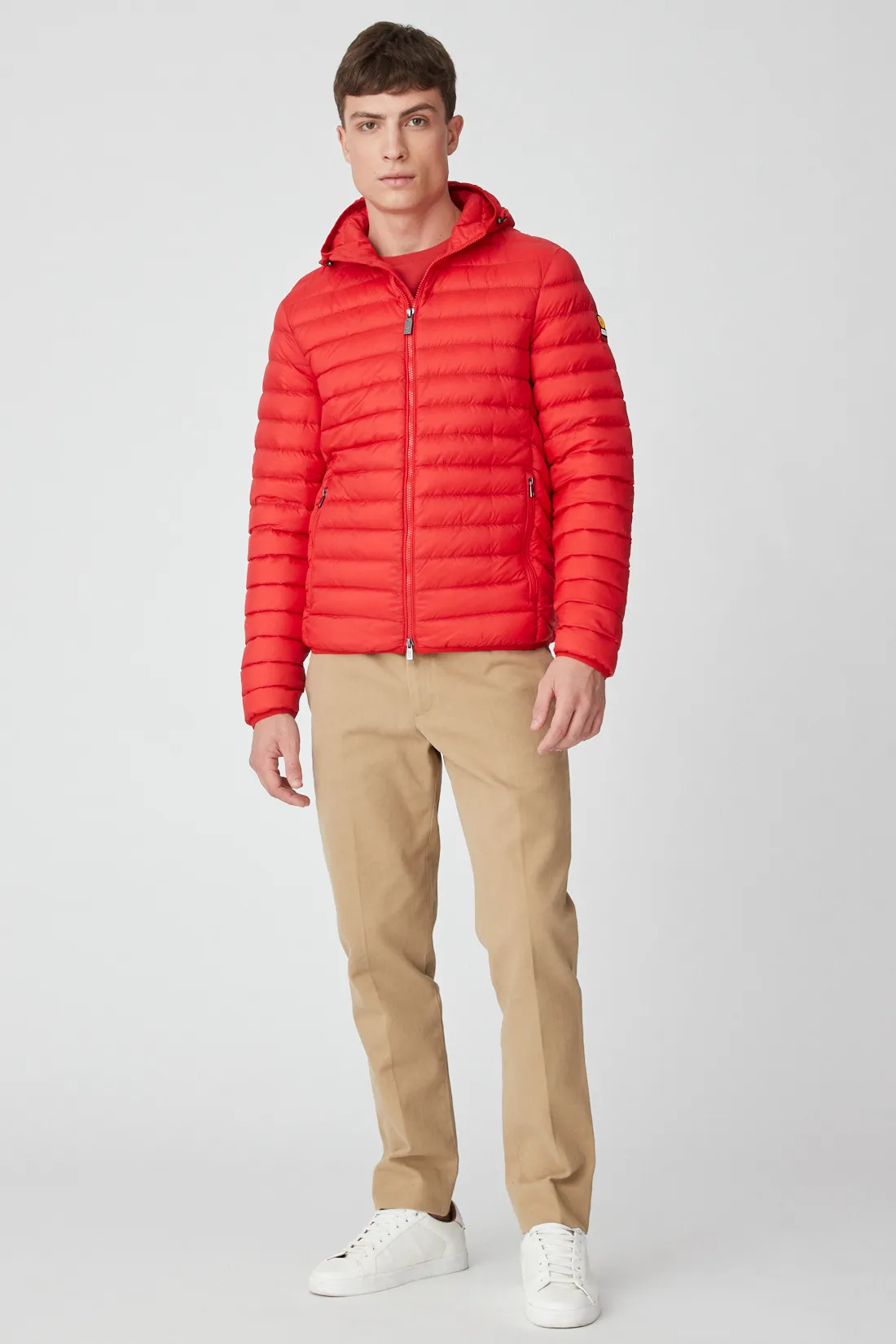 FRANKLIN 2.0 – Piumino rosso con cappuccio