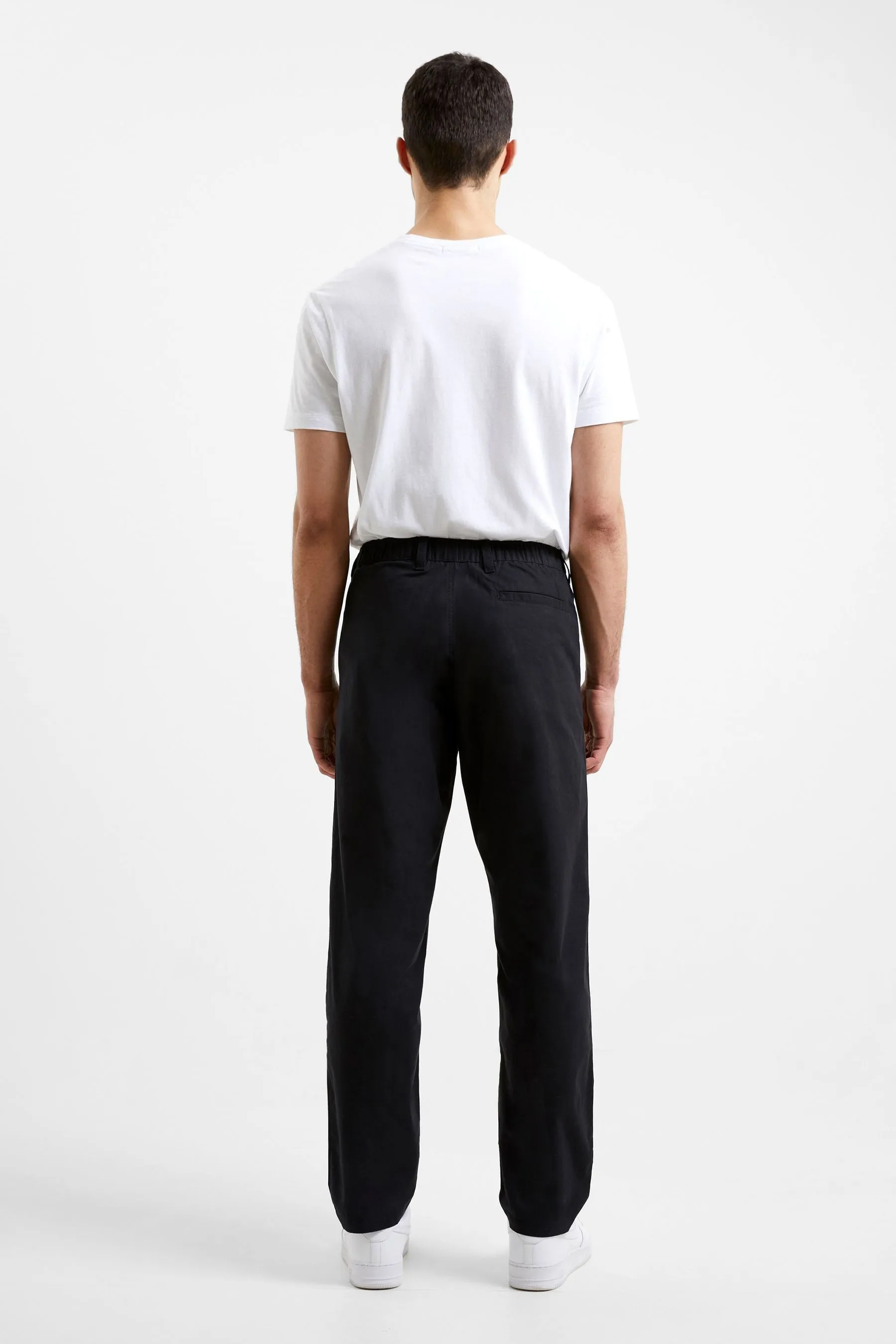 French Connection - Pantaloni chino in cotone con pantaloni chino stile militare con scritta 