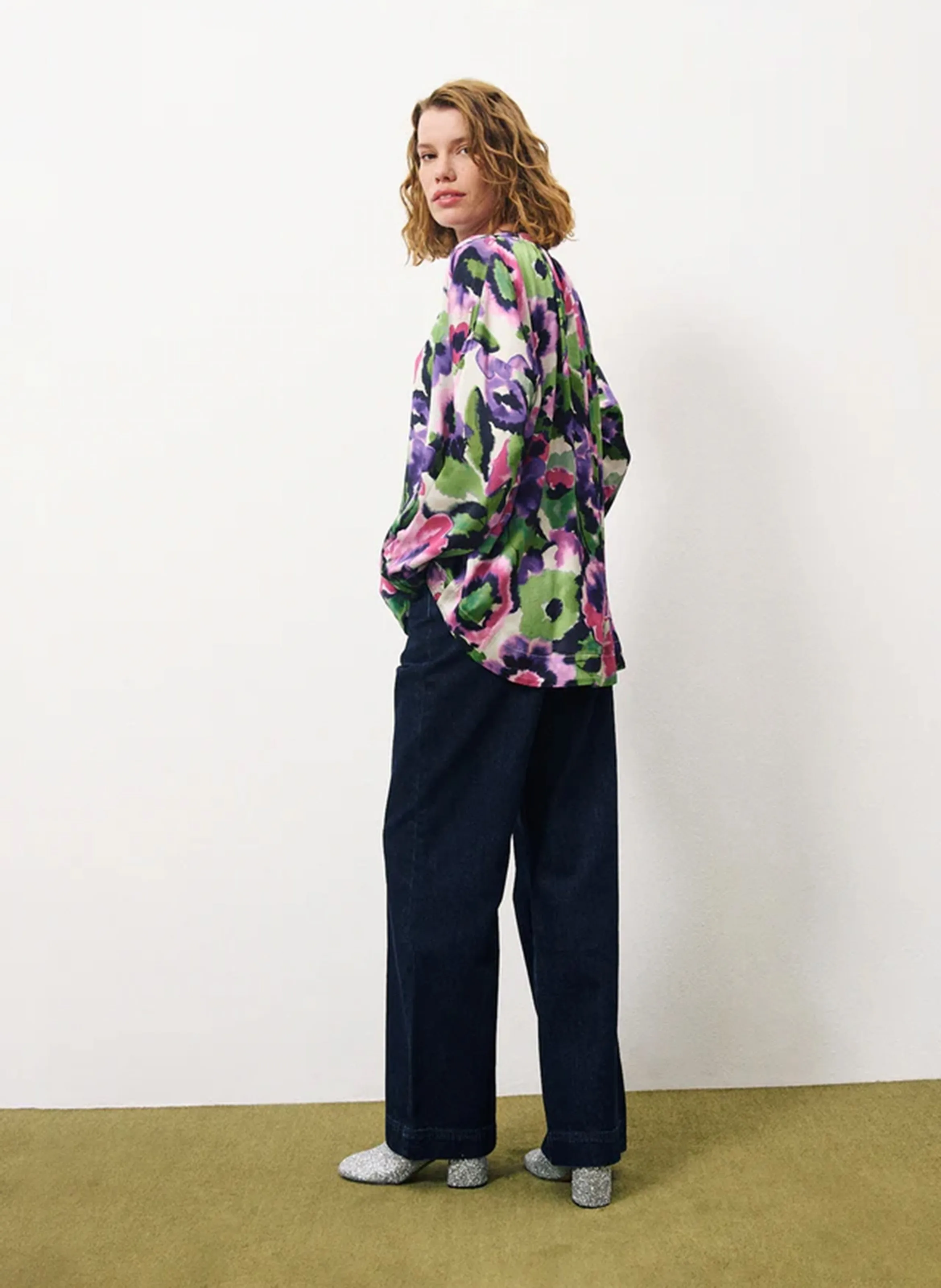  FRNCH   PENELOPE - Camicia diritta a maniche raglan stampata | Multicolore