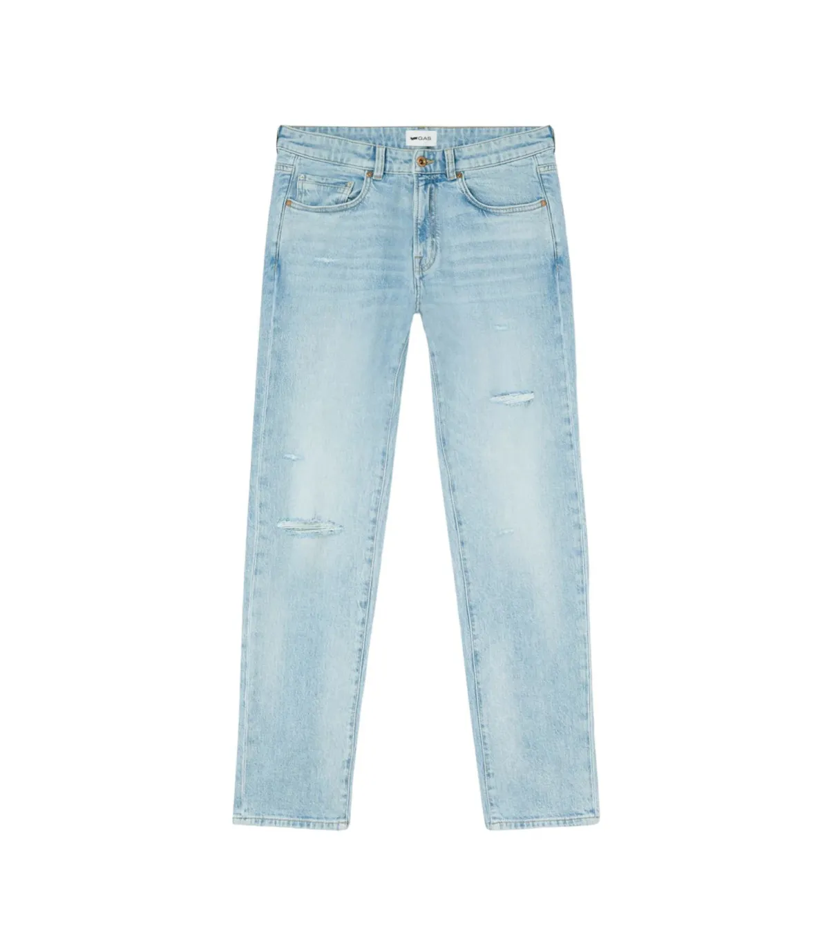 Gas Uomo Jeans  Slim Fit Denim Heritage Look 11,75 Oz Albert Simple Rev