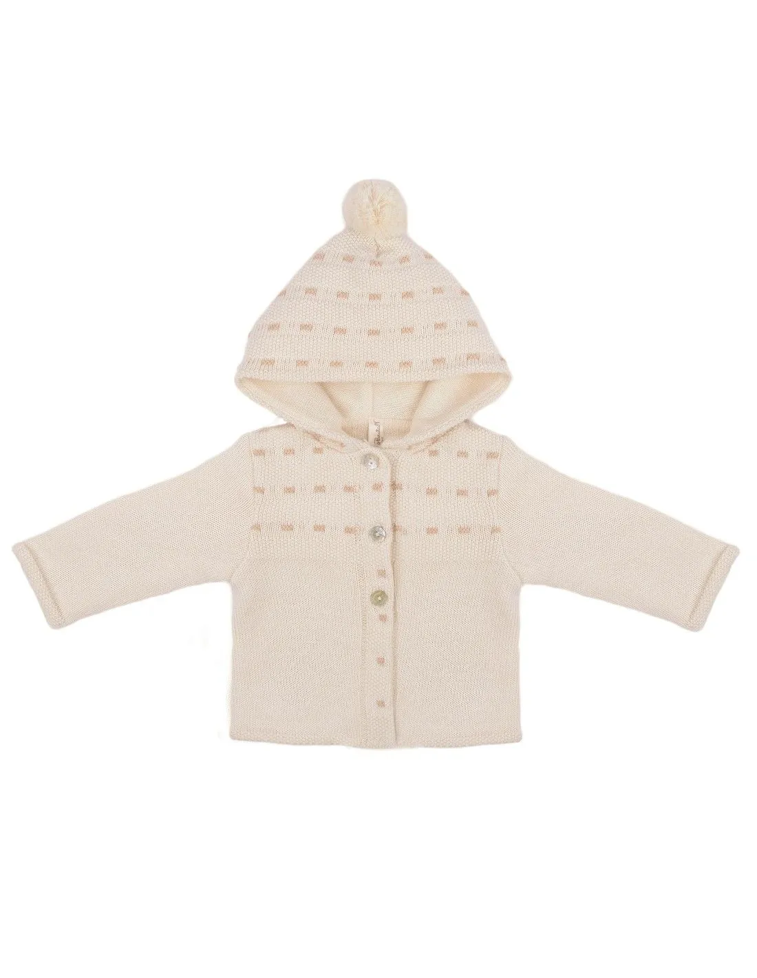 GIACCA CON CAPPUCCIO IN COTONE BIOLOGICO TRICOT