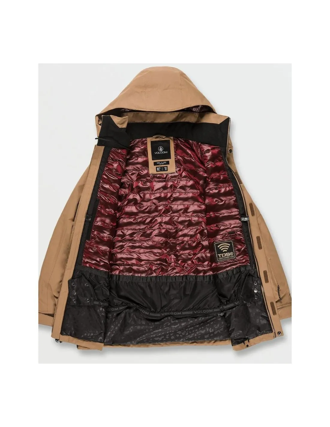 Giacca da snowboard Volcom Paxson 2L Tds Inf Parka Caramello