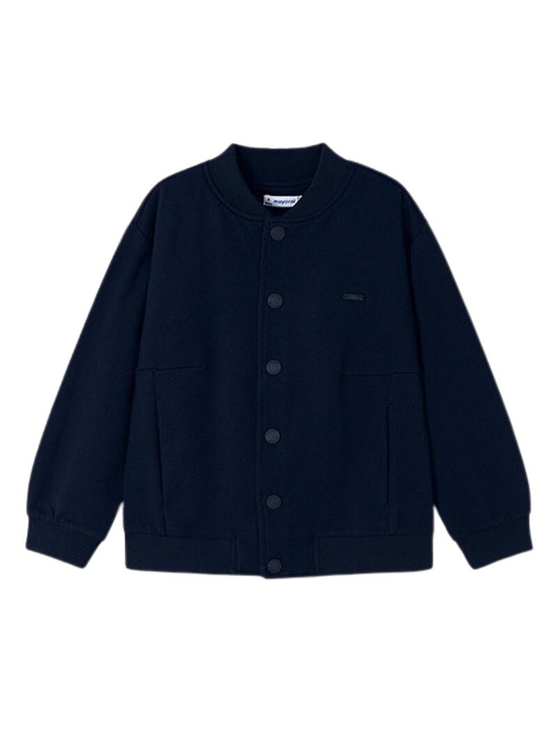 Giacca Mayoral in pile blu navy per bambino