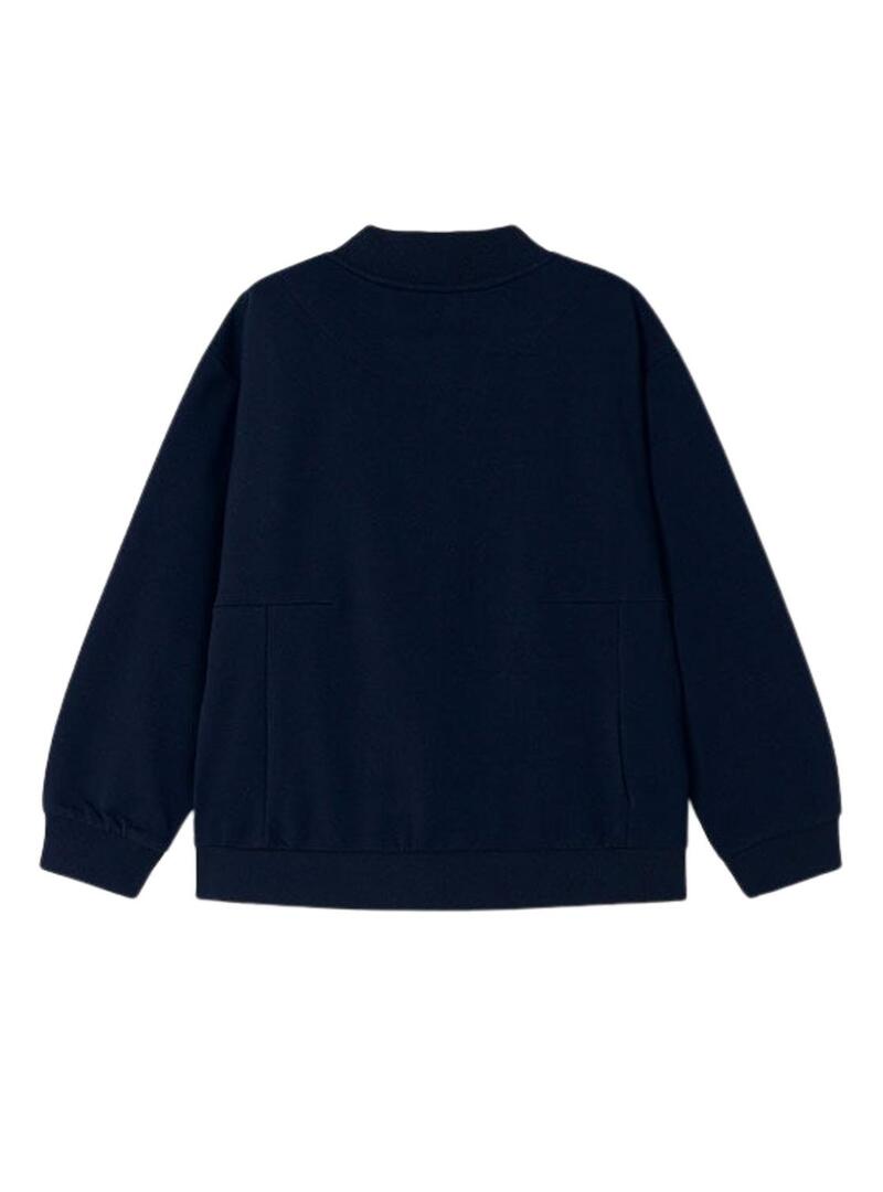 Giacca Mayoral in pile blu navy per bambino
