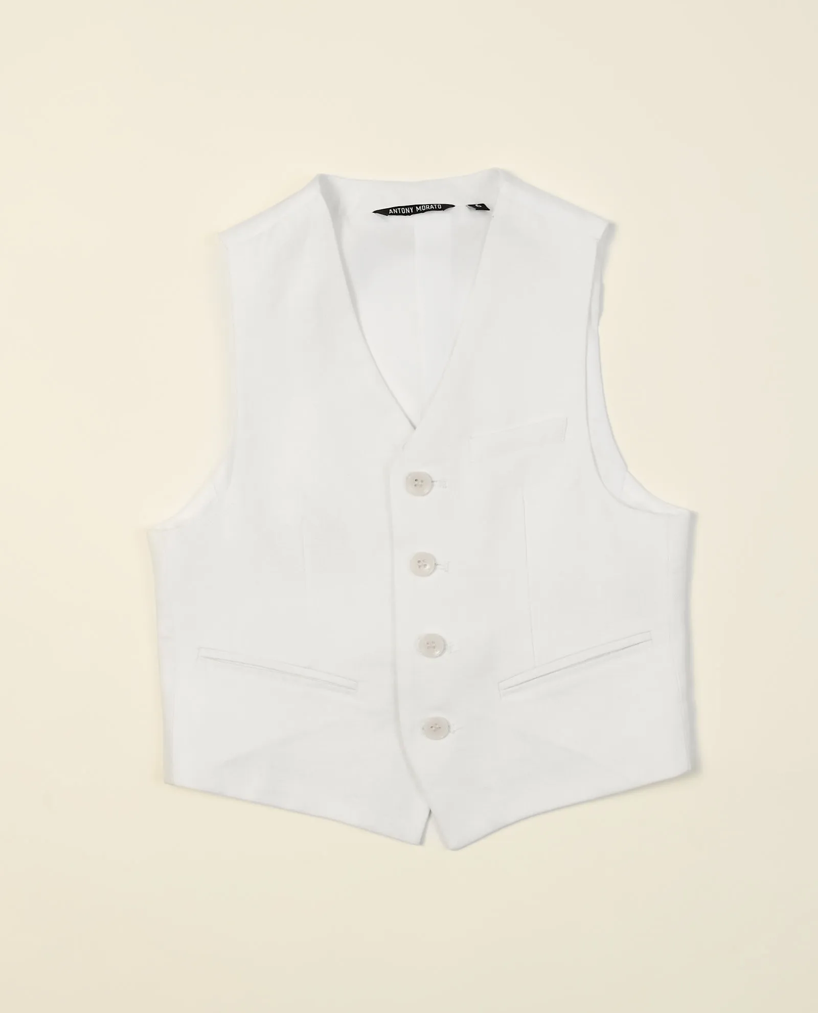 Gilet Antony Morato in cotone e lino con bottoni