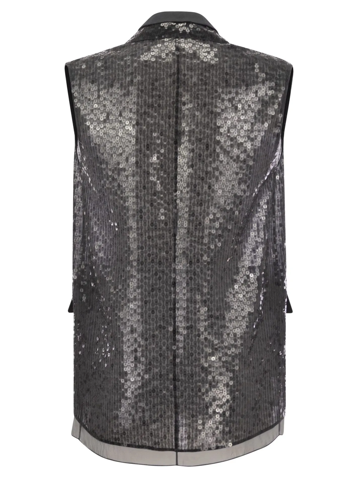 Gilet Dazzling Embroidery in seta