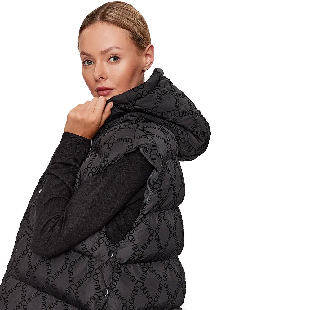 Gilet Donna LIU JO in Nylon Imbottito Nero 2F3162