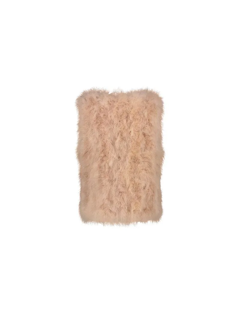 Gilet in simil pelliccia