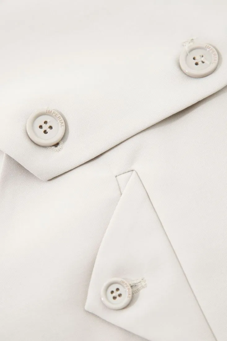 Gilet monopetto con taschino a filetto
