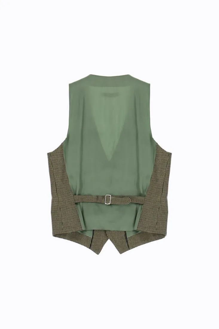 Gilet motivo pied de poule