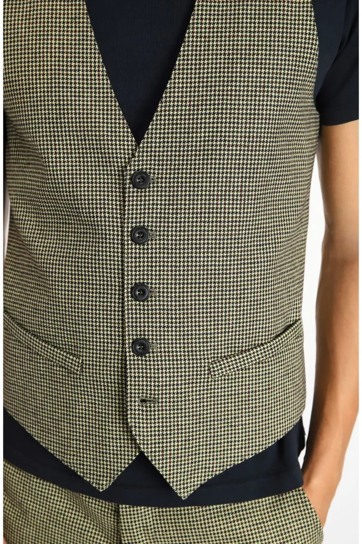 Gilet motivo pied de poule