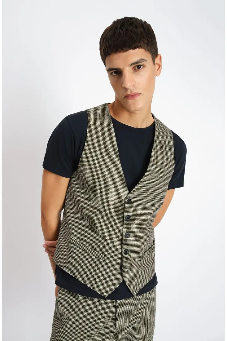 Gilet motivo pied de poule