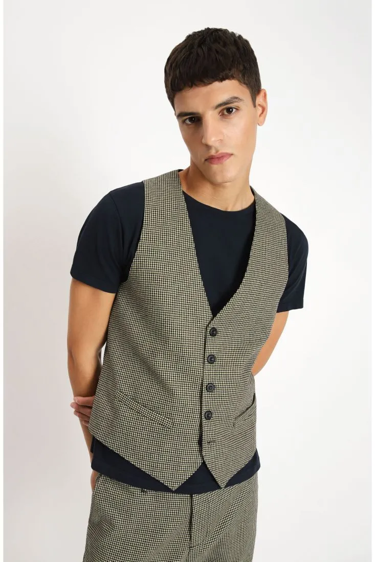 Gilet motivo pied de poule
