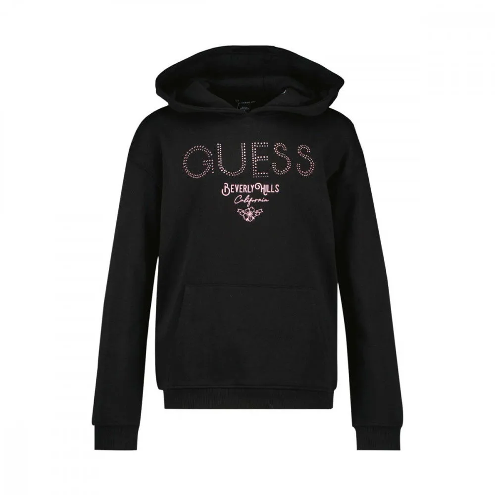 GUESS FELPA CON CAPPUCCIO LOGO BAMBINA