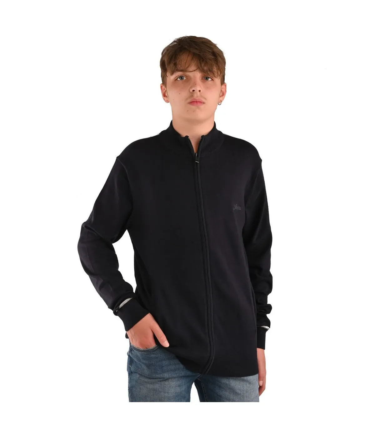 Guess Uomo Cardigan Con Zip