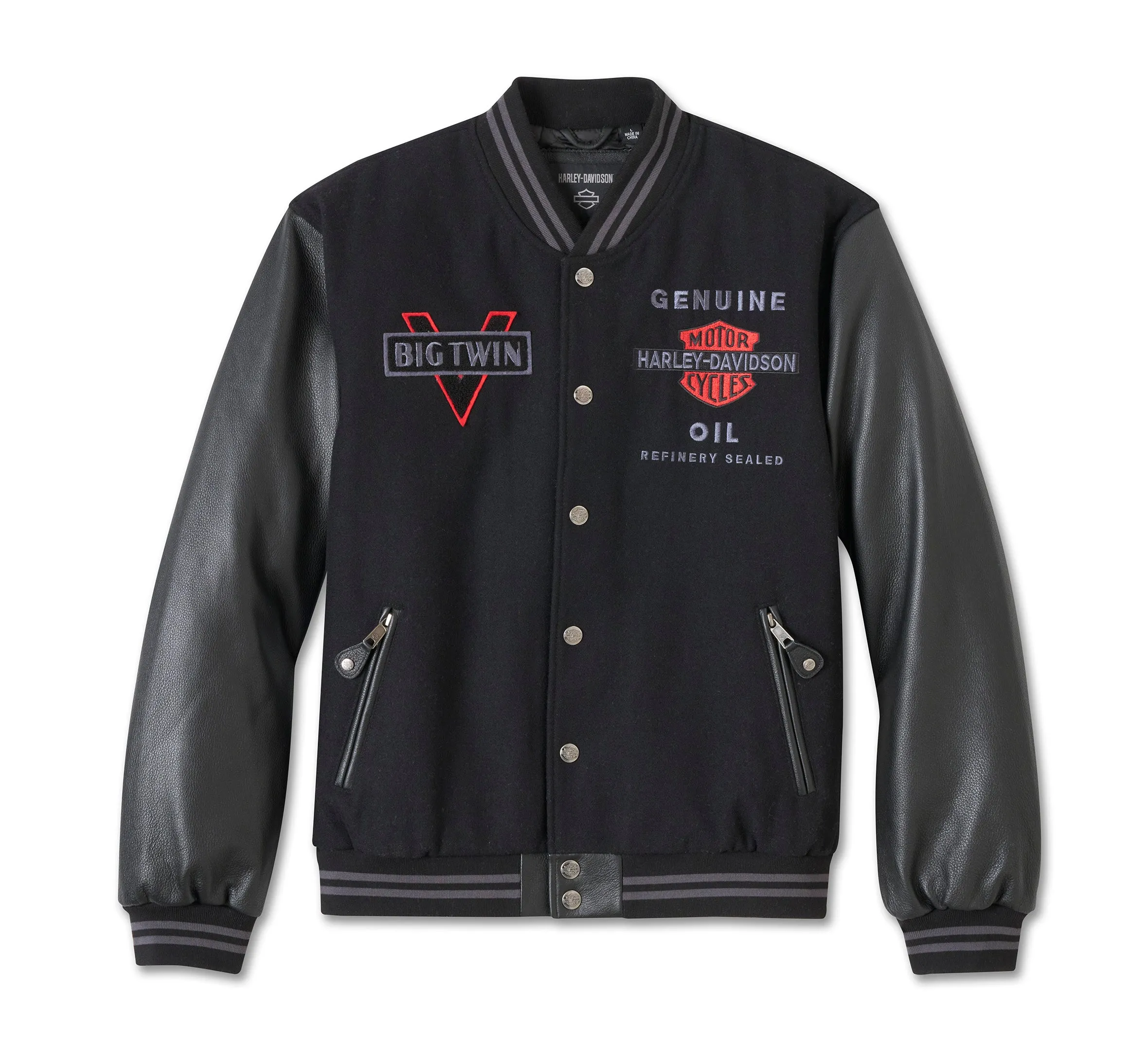 HARLEY DAVIDSON giacca in pelle V-Twin Varsity REF.97002-25VM
