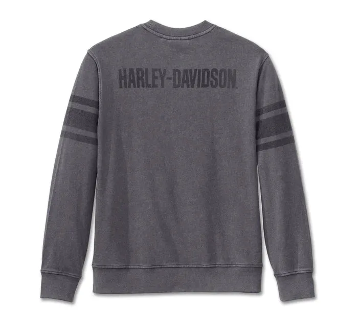 HARLEY DAVIDSON Maglia girocollo Cowboy Rider in French terry REF.96112-25VM
