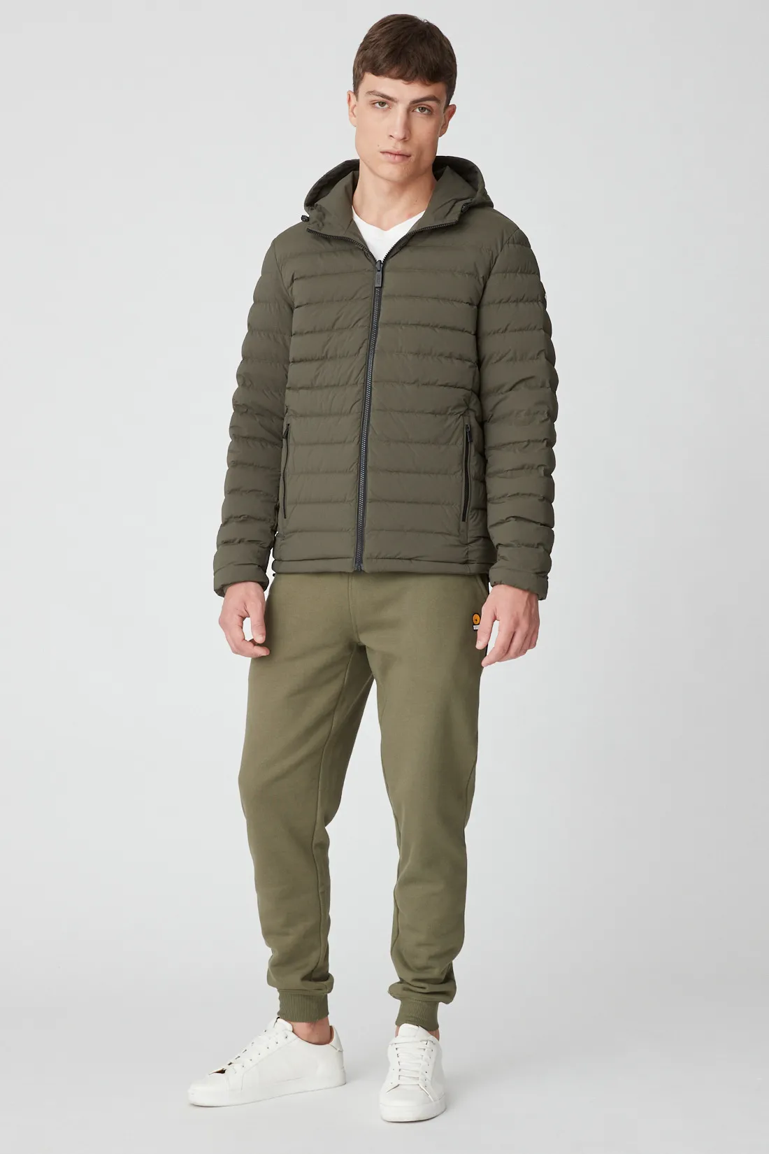 HENRY – Piumino verde militare reversibile
